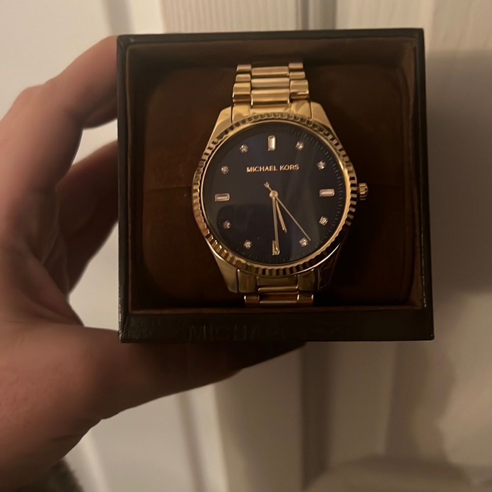 NWT Michael Kors Blue Face Watch